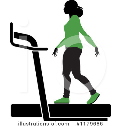 Treadmill Clipart #1179686 by Lal Perera