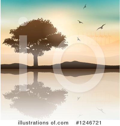 Landscape Clipart #1246721 by KJ Pargeter