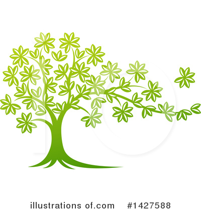 Trees Clipart #1427588 by AtStockIllustration