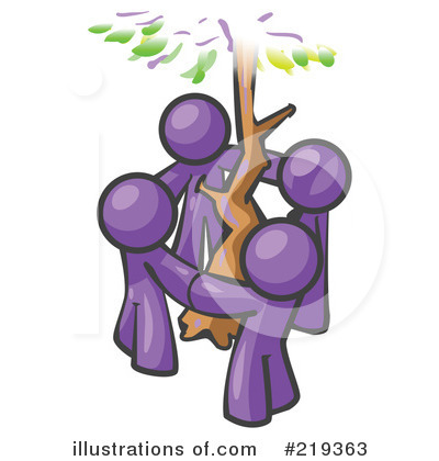 Tree Hugger Clipart #438551 - Illustration by toonaday