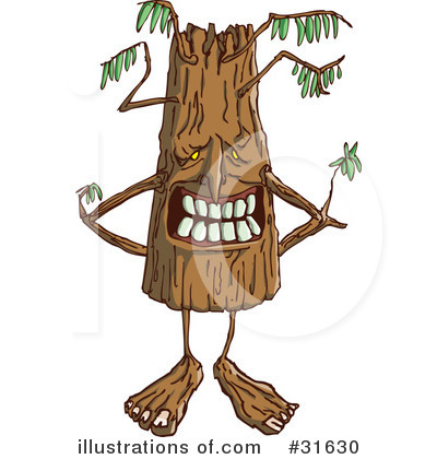 Royalty-Free (RF) Tree Clipart Illustration by PlatyPlus Art - Stock Sample #31630