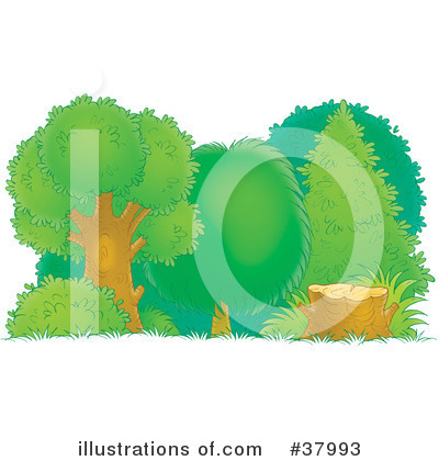 Royalty-Free (RF) Tree Clipart Illustration by Alex Bannykh - Stock Sample #37993