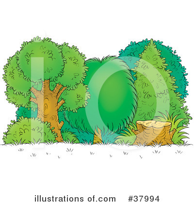 Royalty-Free (RF) Tree Clipart Illustration by Alex Bannykh - Stock Sample #37994