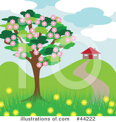 Royalty-Free (RF) Tree Clipart Illustration by kaycee - Stock Sample #44222