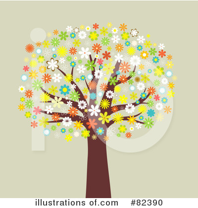 Royalty-Free (RF) Tree Clipart Illustration by KJ Pargeter - Stock Sample #82390