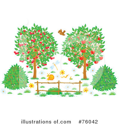 Royalty-Free (RF) Trees Clipart Illustration by Alex Bannykh - Stock Sample #76042