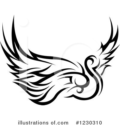 Swans Clipart #1230310 by dero