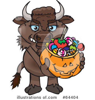 Buffalo Clipart #64404 by Dennis Holmes Designs