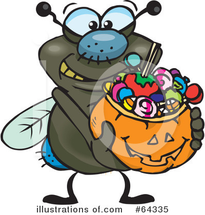 Royalty-Free (RF) Trick Or Treating Clipart Illustration by Dennis Holmes Designs - Stock Sample #64335