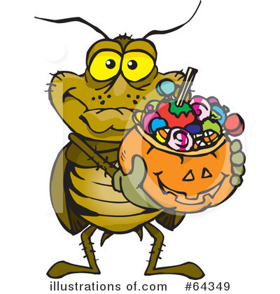Cockroach Clipart #64349 by Dennis Holmes Designs