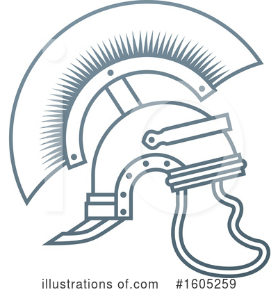 Trojan Helmet Clipart #1605259 by AtStockIllustration
