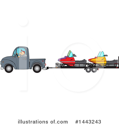 Towing Clipart #1443243 by djart