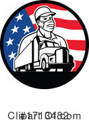 Trucker Clipart #1713482 by patrimonio