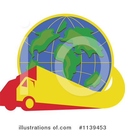 Royalty-Free (RF) Trucking Clipart Illustration by patrimonio - Stock Sample #1139453