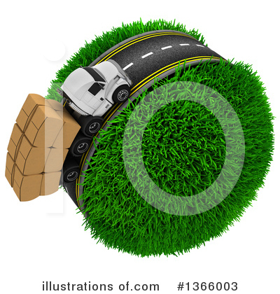 Trucking Clipart #1366003 by KJ Pargeter