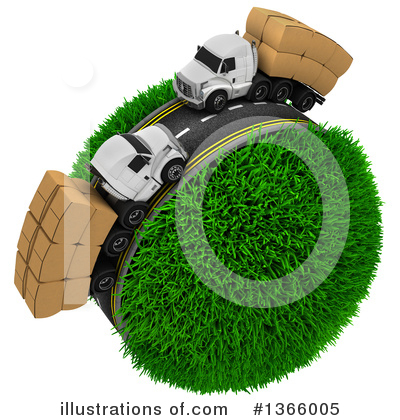 Royalty-Free (RF) Trucking Clipart Illustration by KJ Pargeter - Stock Sample #1366005