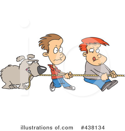Royalty-Free (RF) Tug Of War Clipart Illustration by toonaday - Stock Sample #438134