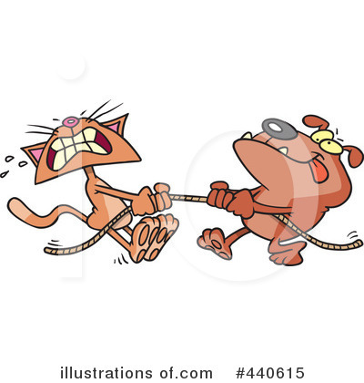 Royalty-Free (RF) Tug Of War Clipart Illustration by toonaday - Stock Sample #440615