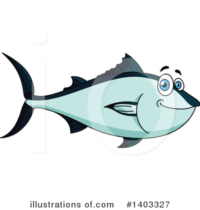 Royalty-Free (RF) Tuna Fish Clipart Illustration by Vector Tradition SM - Stock Sample #1403327
