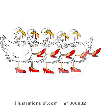 Royalty-Free (RF) Turkey Bird Clipart Illustration by djart - Stock Sample #1360932