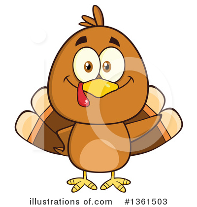 Royalty-Free (RF) Turkey Bird Clipart Illustration by Hit Toon - Stock Sample #1361503