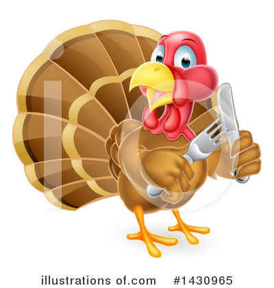 Royalty-Free (RF) Turkey Clipart Illustration by AtStockIllustration - Stock Sample #1430965