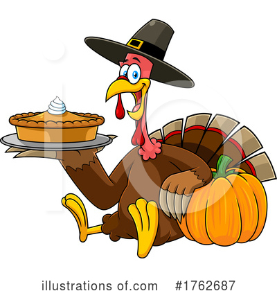Royalty-Free (RF) Turkey Clipart Illustration by Hit Toon - Stock Sample #1762687
