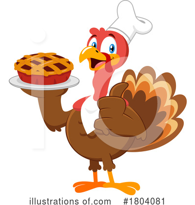 Royalty-Free (RF) Turkey Clipart Illustration by Hit Toon - Stock Sample #1804081