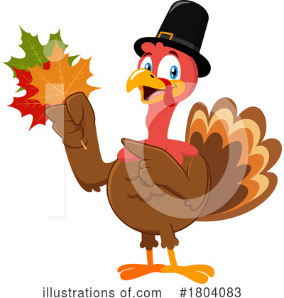 Thanksgiving Turkey Clipart #1804083 by Hit Toon
