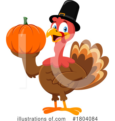 Royalty-Free (RF) Turkey Clipart Illustration by Hit Toon - Stock Sample #1804084