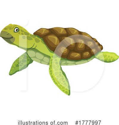 Sea Turtle Clipart #1777997 by Vector Tradition SM