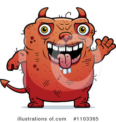 Royalty-Free (RF) Ugly Devil Clipart Illustration by Cory Thoman - Stock Sample #1103365
