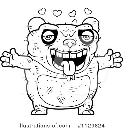 Ugly Panda Clipart #1129824 by Cory Thoman