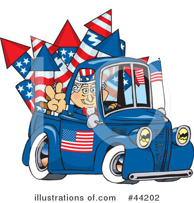 Royalty-Free (RF) Uncle Sam Character Clipart Illustration by Dennis Holmes Designs - Stock Sample #44202