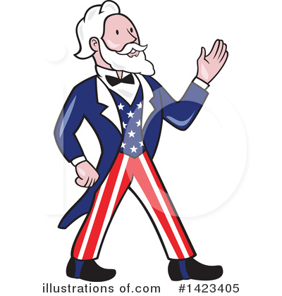 Royalty-Free (RF) Uncle Sam Clipart Illustration by patrimonio - Stock Sample #1423405