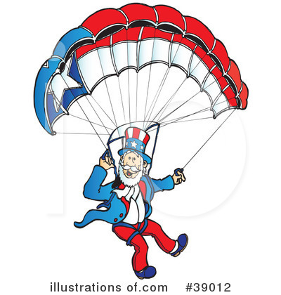 Parachuting Clipart #39012 by Snowy