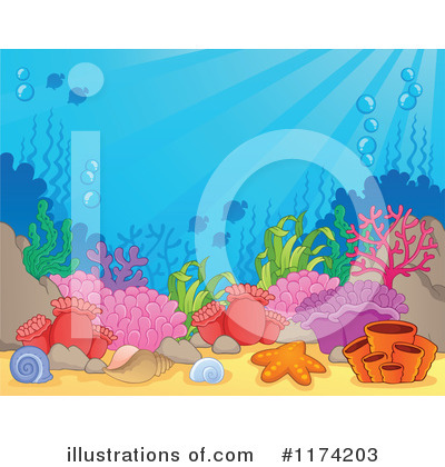 Royalty-Free (RF) Under The Sea Clipart Illustration by visekart - Stock Sample #1174203