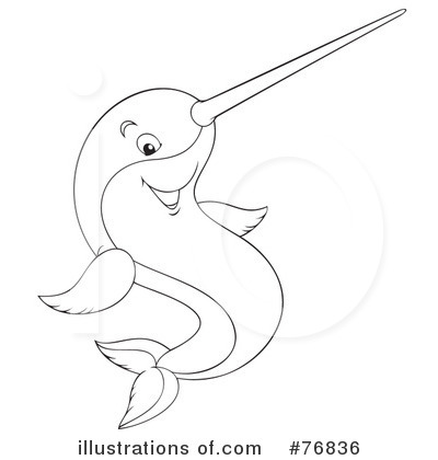 Royalty-Free (RF) Unicorn Fish Clipart Illustration by Alex Bannykh - Stock Sample #76836