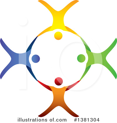 Teamwork Clipart #1381304 by ColorMagic