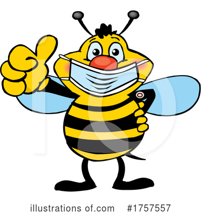 Bee Clipart #1757557 by Dennis Holmes Designs