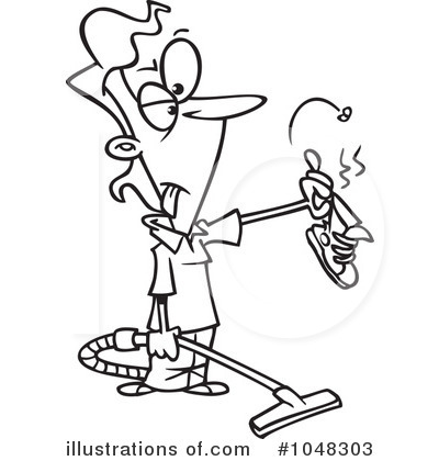 Royalty-Free (RF) Vacuum Clipart Illustration by toonaday - Stock Sample #1048303