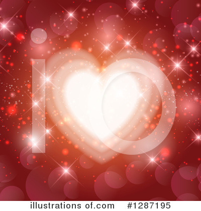 Heart Background Clipart #1287195 by KJ Pargeter