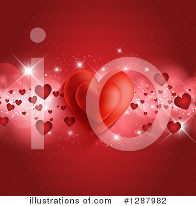 Valentine Background Clipart #1287982 by KJ Pargeter