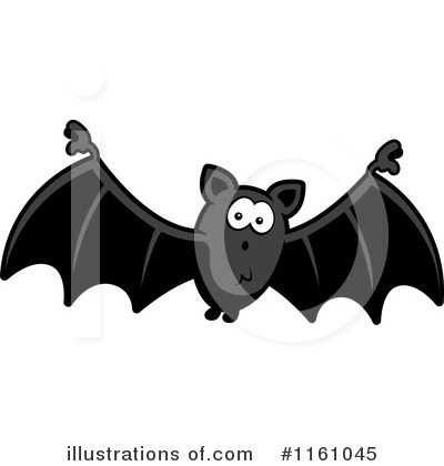 Flying Bat Clipart #1161045 by Cory Thoman