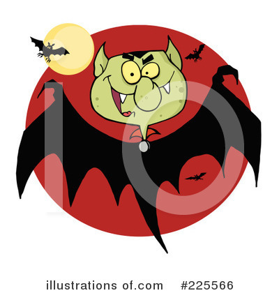 Flying Bat Clipart #225566 by Hit Toon