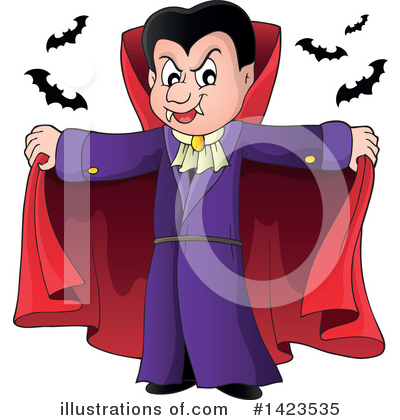 Royalty-Free (RF) Vampire Clipart Illustration by visekart - Stock Sample #1423535