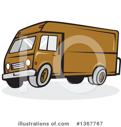 Delivery Van Clipart #1367767 by patrimonio