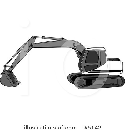 Excavator Clipart #5142 by djart