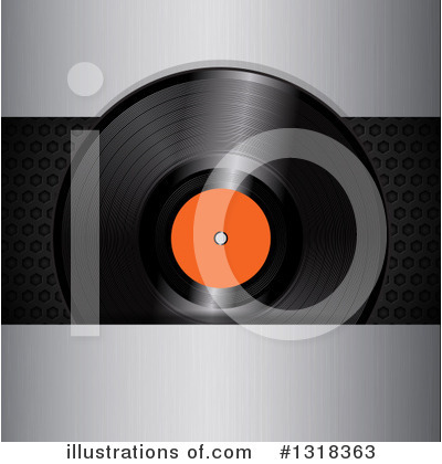 Royalty-Free (RF) Vinyl Record Clipart Illustration by elaineitalia - Stock Sample #1318363