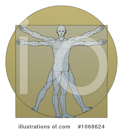 Vitruvian Man Clipart #1068624 by AtStockIllustration